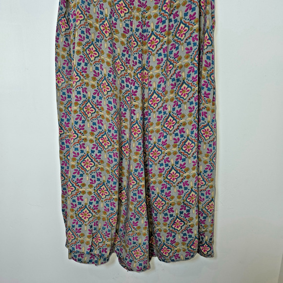 NATURAL LIFE Women's Floral Boho Strap Wide Leg Jumpsuit Romper Casual - Picture 7 of 8